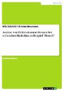 Analyse von Deklinationsproblemen bei schwachen Maskulina am Beispiel "Mensch"