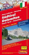 Südtirol-Dolomiten MotoMap Motorradkarte 1:250 000 / 1:650 000