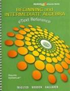 MyMathLab for Beginning & Intermediate Algebra --Access Card-- PLUS eText Reference