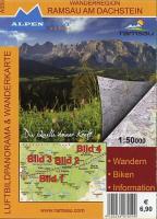Wanderregion Ramsau am Dachstein 1 : 50 000 Luftbildpanorama & Wanderkarte