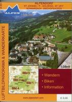 Alpendorf - St. Johann i.P. - St. Veit - Goldegg - Schwarzach - Bischofshofen 1 : 35 000 Luftbildpanorama & Wanderkarte