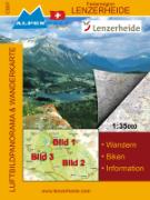 Ferienregion Lenzerheide 1 : 35 000 Wanderkarte & Luftbildpanoramakarte