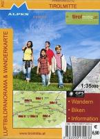 Ferienregion Tirolmitte 1 : 35 000 Luftbildpanorama & Wanderkarte