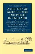 A History of Agriculture and Prices in England - Volume 1