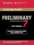 Cambridge English Preliminary 7. with Answers