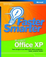 Faster Smarter Microsoft(r) Office XP