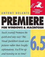 Premiere 6.5 for Windows and Macintosh