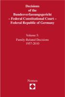 Decisions of the Bundesverfassungsgericht - Federal Constitutional Court - Federal Republic of Germany