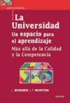 La universidad, un espacio para el aprendizaje : más allá de la calidad y la competencia