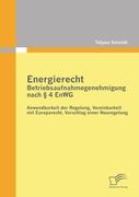 Energierecht - Betriebsaufnahmegenehmigung nach § 4 EnWG: Anwendbarkeit der Regelung, Vereinbarkeit mit Europarecht, Vorschlag einer Neuregelung