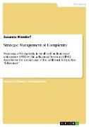 Strategic Management of Complexity