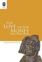 For Love or for Money: Balzac's Rhetorical Realism