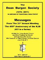 The Dean Burgon Society Messages 2011