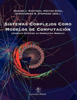 Sistemas Complejos Como Modelos de Computacion