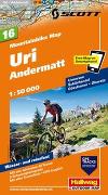 Uri, Andermatt Nr. 16 Mountainbike-Karte 1:50 000