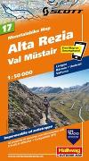 Alta Rezia, Val Müstair Nr. 17 Mountainbike-Karte 1:50 000