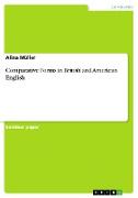 Comparative Forms in British and American English