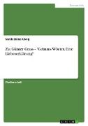 Zu: Günter Grass - "Grimms Wörter. Eine Liebeserklärung"