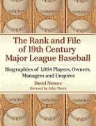 The Rank and File of 19th Century Major League Baseball