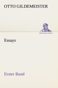 Essays - Erster Band