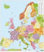 Europa Postleitzahlen, Postleitzahlenkarte 1:3,7 Mio., Magnetmarkiertafel