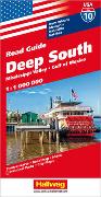 Deep South, Mississippi Valley, Gulf of Mexico Strassenkarte 1:1 Mio., Road Guide Nr. 10
