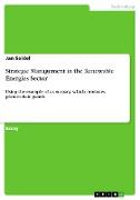 Strategic Management in the Renewable Energies Sector