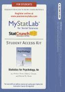 New Mylab Statistics with Pearson Etext -- Standalone Access Card -- For Statistics for Psychology