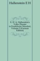 E. H. A. Hallenstein's Volks-Theater in Frankfurter Mundart