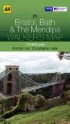 Walker's Map Bristol, Bath & the Mendips