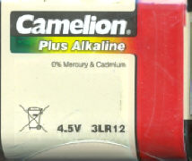 Camelion Plus Alkaline 4,5V Flachbatterie 3LR12