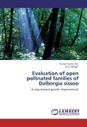 Evaluation of open pollinated families of Dalbergia sissoo