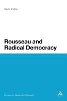 Rousseau and Radical Democracy