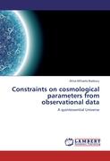 Constraints on cosmological parameters from observational data