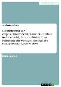 Die Bedeutung der empowermentorientierten Sozialen Arbeit im Arbeitsfeld ¿Betreutes Wohnen¿ am Fallbeispiel der Wohngemeinschaft des sozialpsychiatrischen Vereines ***