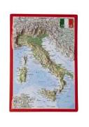 Reliefpostkarte Italien