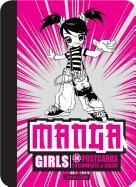 Manga Girls: 30 Postcards to Complete & Color