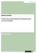 Förderung mathematischer Kompetenzen im Vorschulalter