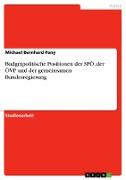 Budgetpolitische Positionen der SPÖ, der ÖVP und der gemeinsamen Bundesregierung