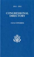 2011-2012 Official Congressional Directory, 112th Congress, Convened Jsanuary 5, 2011