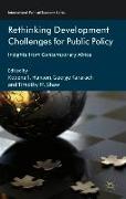 Rethinking Development Challenges for Public Policy
