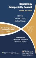 The Washington Manual of Nephrology Subspecialty Consult