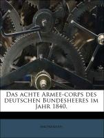 Das achte Armee-corps des deutschen Bundesheeres im Jahr 1840