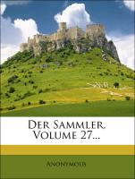 Der Sammler, Siebenundzwanzigster Jahrgang