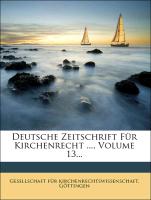 Deutsche Zeitschrift Für Kirchenrecht. Ergänzungsband