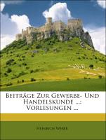 Beiträge zur Gewerbe- und handelskunde, Zweiter Teil