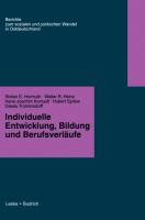 Individuelle Entwicklung, Bildung und Berufsverfäufe