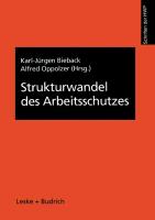 Strukturwandel des Arbeitsschutzes