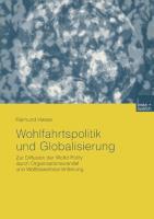 Wohlfahrtspolitik und Globalisierung