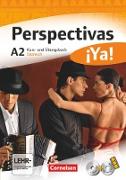 Perspectivas ¡Ya!, Spanisch für Erwachsene, Aktuelle Ausgabe, A2, Kurs- und Übungsbuch mit Vokabeltaschenbuch und Lösungsheft, Mit zwei CDs sowie einer DVD